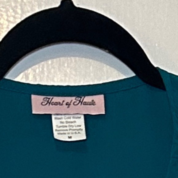 Med. Heart of Haute Rhea - Teal Wrap Maxi Dress - Picture 2 of 3